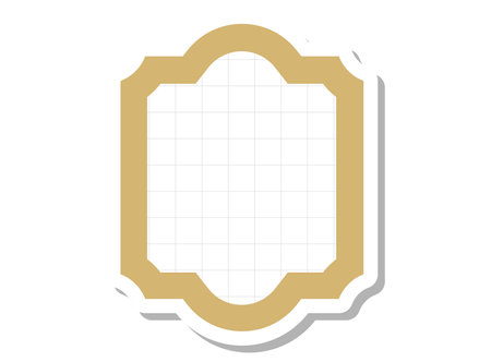 one-line memo icon illustration graph paper styleのイラスト素材