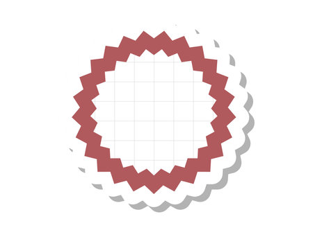 one-line memo icon illustration graph paper styleのイラスト素材