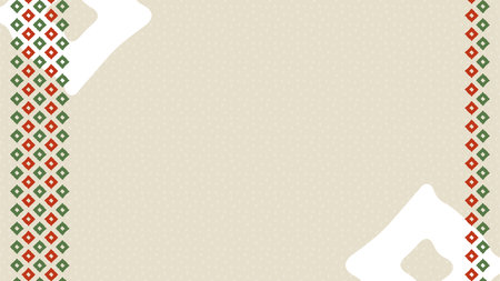 Kanoko pattern background frame illustration materialのイラスト素材