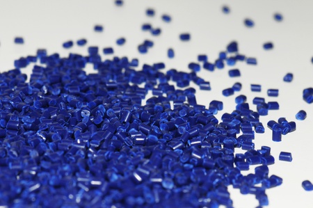 dark blue plastic resin isolated