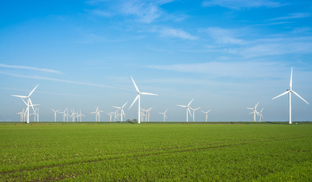 Onshore windmill power plant in northern Germany