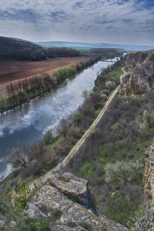 Small Path by the Riverの写真素材