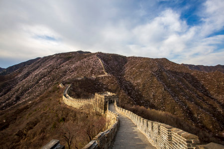 Beijing Huairou Mutianyu Great Wall flower seaの写真素材