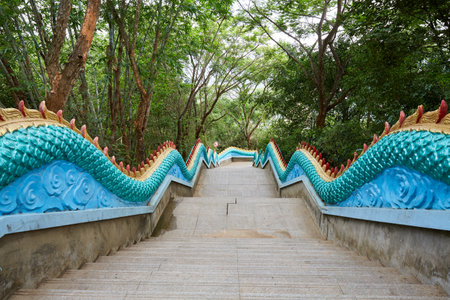 Xishuangbanna Grand Buddha Temple Scenic Area Pagoda Architecture, Yunnan, Chinaの写真素材