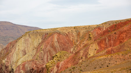 S101 Highway Hundred-Mile Danxia Landform Scenery, Xinjiang, China