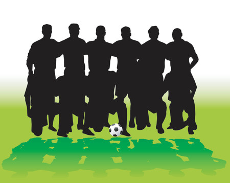 Soccer team - vectorのイラスト素材