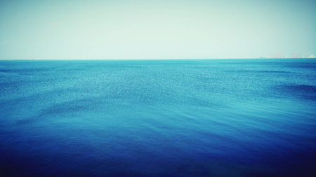 Calm sea and skyの写真素材