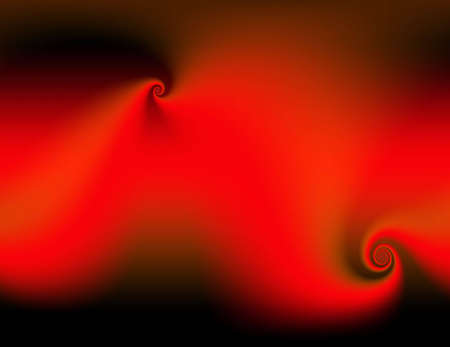 abstract very red background with two amazing swirl elements. Very good as bright red an under layer element to use in design.の写真素材