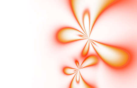 Abstract red border or background. Looks like painted flowers.の写真素材