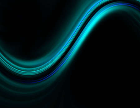 Blue line wave abstractionの写真素材