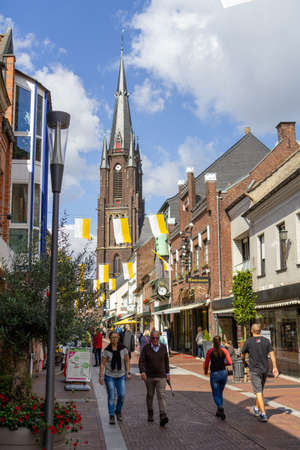 Shopping street with view to The Basilicaのeditorial素材