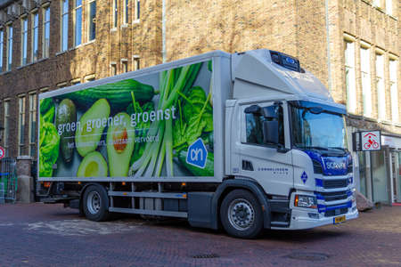 Albert Heijn company truckのeditorial素材