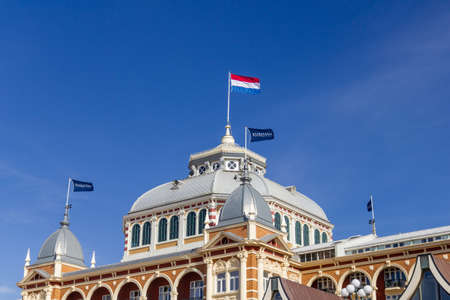 Flags on top of the Kurhaus