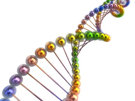 dna genetic code 3d concept abstractの写真素材