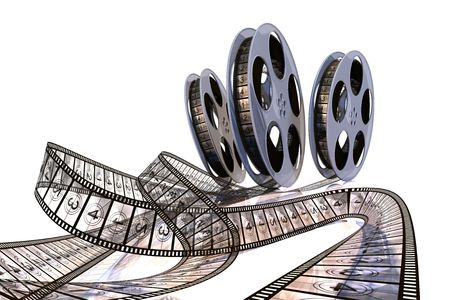 Rolling Films! Premiere countdown! Hi quality rendering image.の写真素材