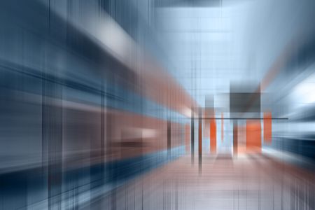 Abstract interior in blue. abstraction.の写真素材