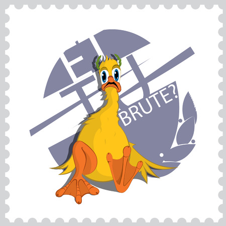 once upon a Greece Duck Cesarのイラスト素材