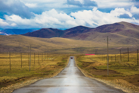 Roads to the ranchの写真素材