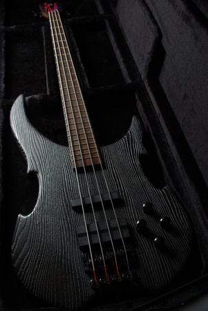 Guitar on the blackの写真素材