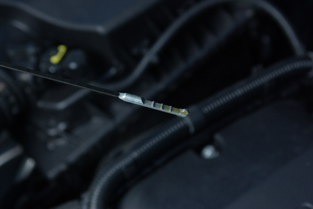 oil level checker in a car engineの写真素材