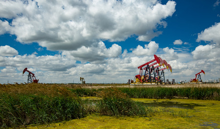 Oil pumping machine Sceneryのeditorial素材