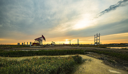 oil field scenery
