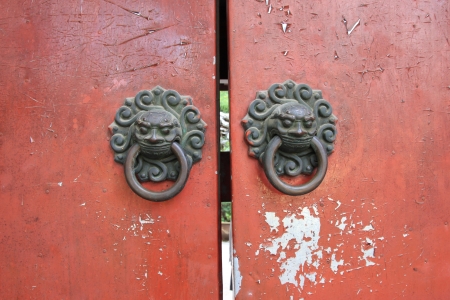 Chinese ancient doorの写真素材