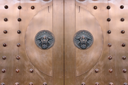 Chinese ancient doorの写真素材