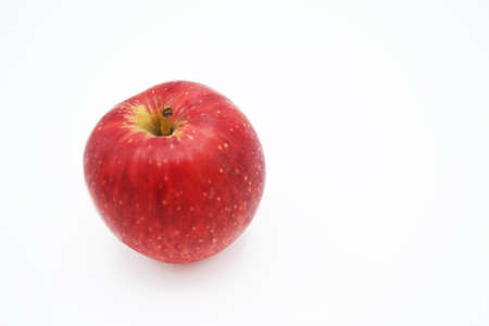 One apple on a white backgroundの写真素材