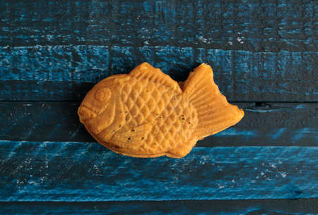 Taiyaki of Japanese food on the tableの写真素材