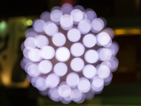 Circular bokeh background of Christmaslight.