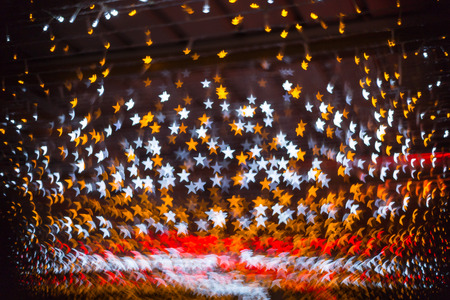 Circular bokeh background of Christmaslight.