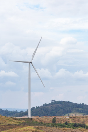 Wind Turbine for Electric on the blue skyの写真素材