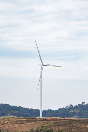 Wind Turbine for Electric on the blue skyの写真素材