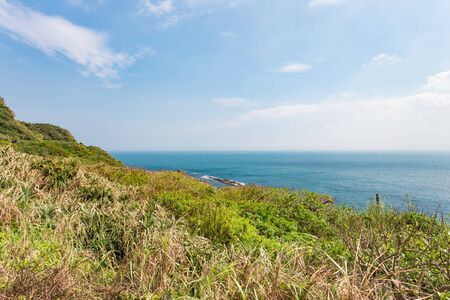 Seascape in Bitoujiiao Park, Ruifang District, Taiwanの写真素材