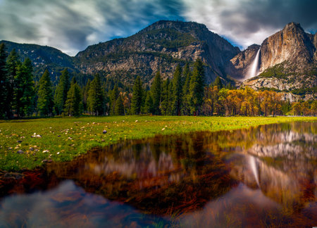 Yosemite National Park, California, United States. Fall season.の写真素材