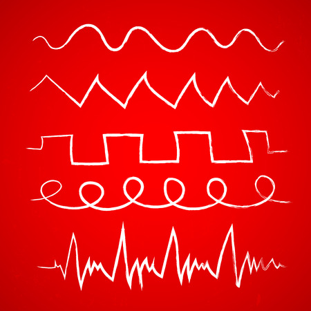 hand drawn geometric iconsのイラスト素材