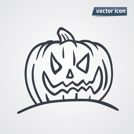 halloween pumpkin vector illustrationのイラスト素材