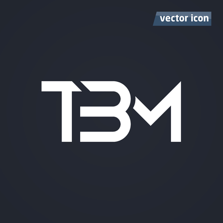 TBM monogram icon vector illustrationのイラスト素材