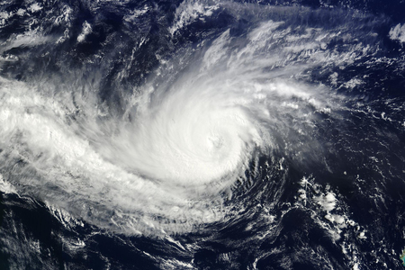 Typhoon over planet Earth.の写真素材
