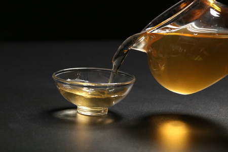 Pu'er tea with tea set