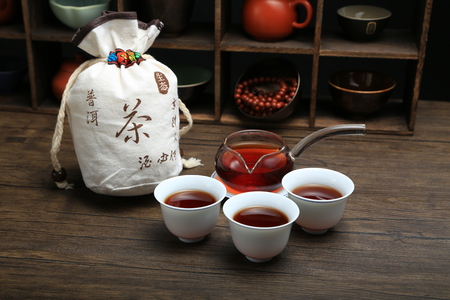 pu-er ripe teaのeditorial素材