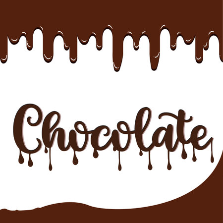 Chocolate design over beige background, vector illustration eps10のイラスト素材