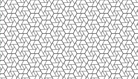 The geometric pattern with lines. Seamless vector background. White and black texture. Graphic...