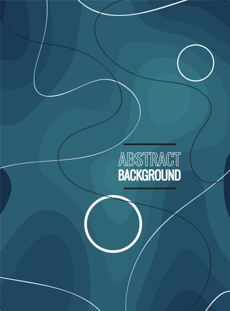 Abstract background with waves and circles. Vector illustration. Eps 10.のイラスト素材