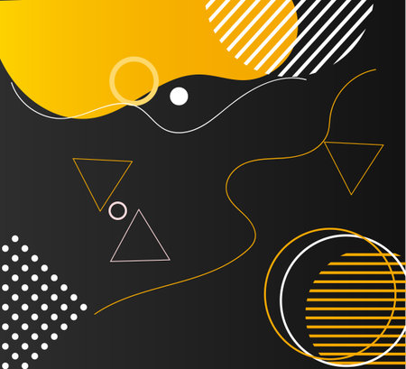 Abstract geometric background with dynamic elements. Vector illustration for your design.のイラスト素材