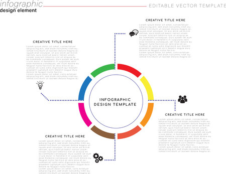 Infographic design template with place for your data. Vector illustration.のイラスト素材