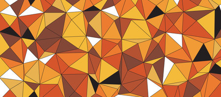Triangular  low poly, mosaic pattern background in Origami style with gradientのイラスト素材