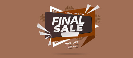 Sale banner template design, Big sale special offer up to 80% off. vector illustration.のイラスト素材