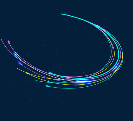 Colorful abstract background with lines and stars. Vector illustration. Eps 10のイラスト素材